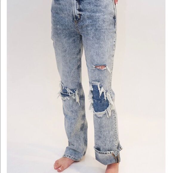 New Free People My Own Lane Jeans size 24 - Picture 1 of 11